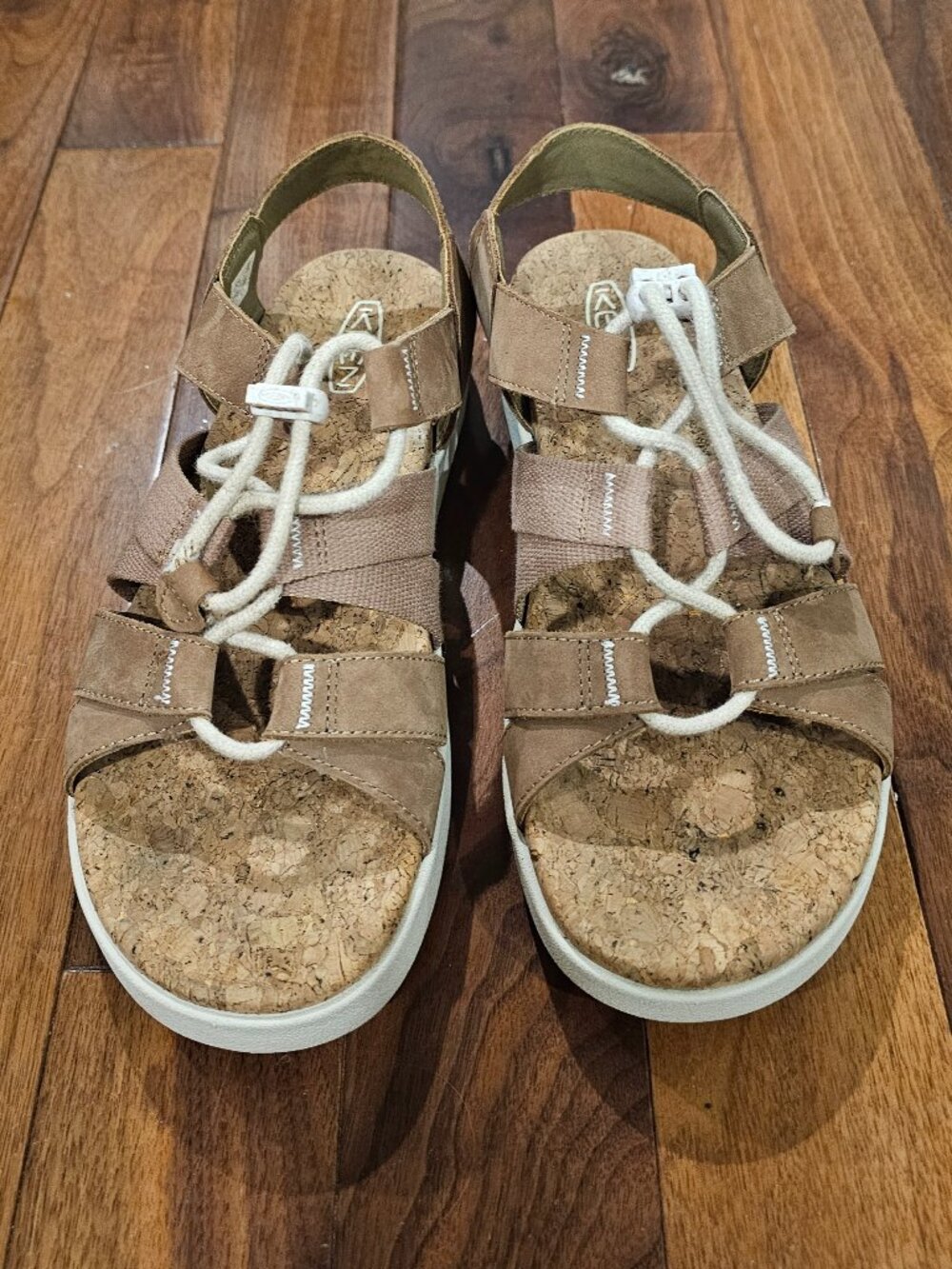 Keenz Elle Mixed Strap Sandles womens 10